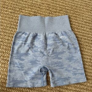 AYBL Light Blue Camo Seamless Shorts